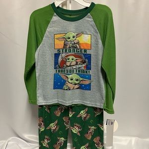 The Mandalorian Big Boys 2-pc Pajama set, size 8